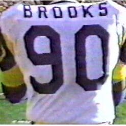 Larry Brooks Jersey Los Angeles Rams Custom Throwback Football White