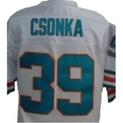 Larry Csonka Jersey Miami Dolphins Custom Throwback Football White