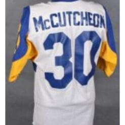 Lawrence McCutcheon Jersey Los Angeles Rams Custom Throwback Football White