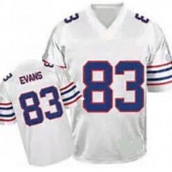 Lee Evans Jersey Buffalo Bills Custom Throwback Football White