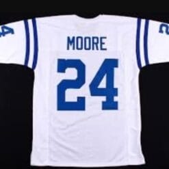 Lenny Moore Jersey Baltimore Colts Custom Throwback Football White
