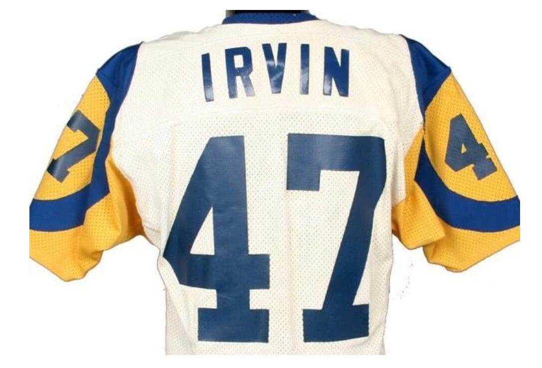 Leroy Irvin Jersey Los Angeles Rams Custom Throwback Football