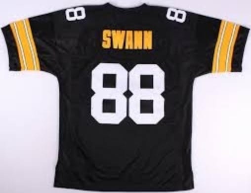 Lynn Swann Jersey Pittsburgh Steelers Custom Throwback Football Black with White numbers