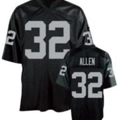 Marcus Allen Jersey Oakland Raiders Custom Throwback Football Black