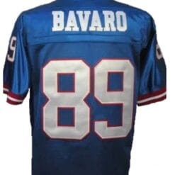 Mark Bavaro Jersey New York Giants Custom Throwback Football Blue