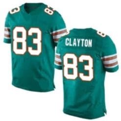 Mark Clayton Jersey Miami Dolphins Custom Throwback Football