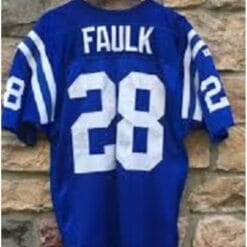 Marshall Faulk Jersey Indianapolis Colts Custom Throwback Football Blue