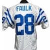 Marshall Faulk Jersey Indianapolis Colts Custom Throwback Football White