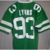 Marty Lyons Jersey New York Jets Custom Throwback Football Green