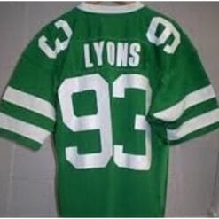Marty Lyons Jersey New York Jets Custom Throwback Football Green