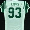 Marty Lyons Jersey New York Jets Custom Throwback Football White