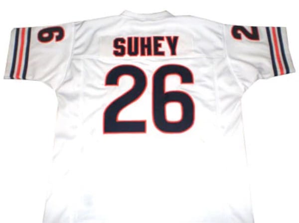 Matt Suhey Jersey Chicago Bears Custom Throwback Football White
