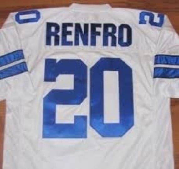 Mel Renfro Jersey Dallas Cowboys Custom Throwback Football White