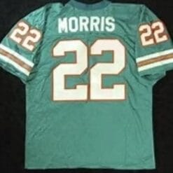 Mercury Morris Jersey Miami Dolphins Custom Throwback Football Green