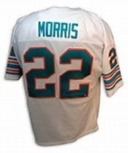 Mercury Morris Jersey Miami Dolphins Custom Throwback Football White