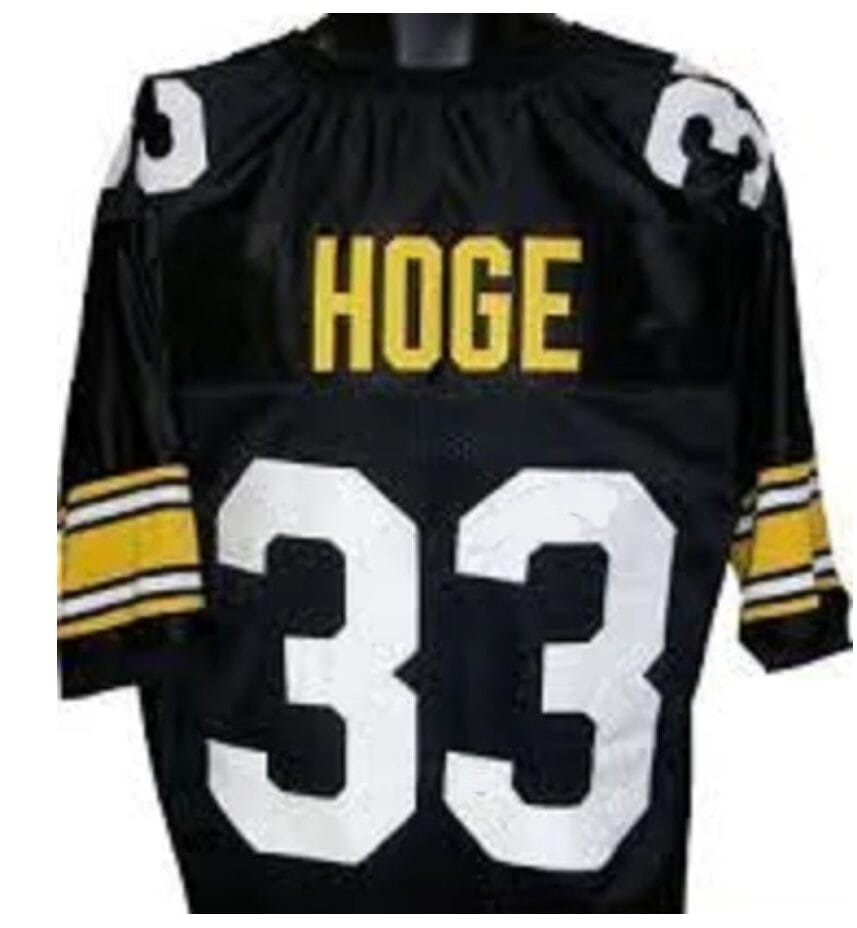 Merril Hoge Jersey Pittsburg Steelers Custom Throwback Football Black