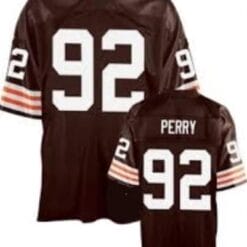 Michael Dean Perry Jersey Cleveland Browns Custom Throwback Football