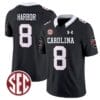 Nyck Harbor Jersey #8 South Carolina Gamecocks Football 1980 Throwback Vapor Limited Black