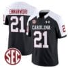 Nick Emmanwori Jersey #21 South Carolina Gamecocks Football 1980 Throwback Vapor Limited SEC Patch Black Alternate