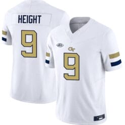 Romello Height Jersey #9 Georgia Tech Yellow Jacket College Football Edition White