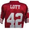 Ronnie Lott Jersey San Francisco 49ers Custom Throwback Football Red