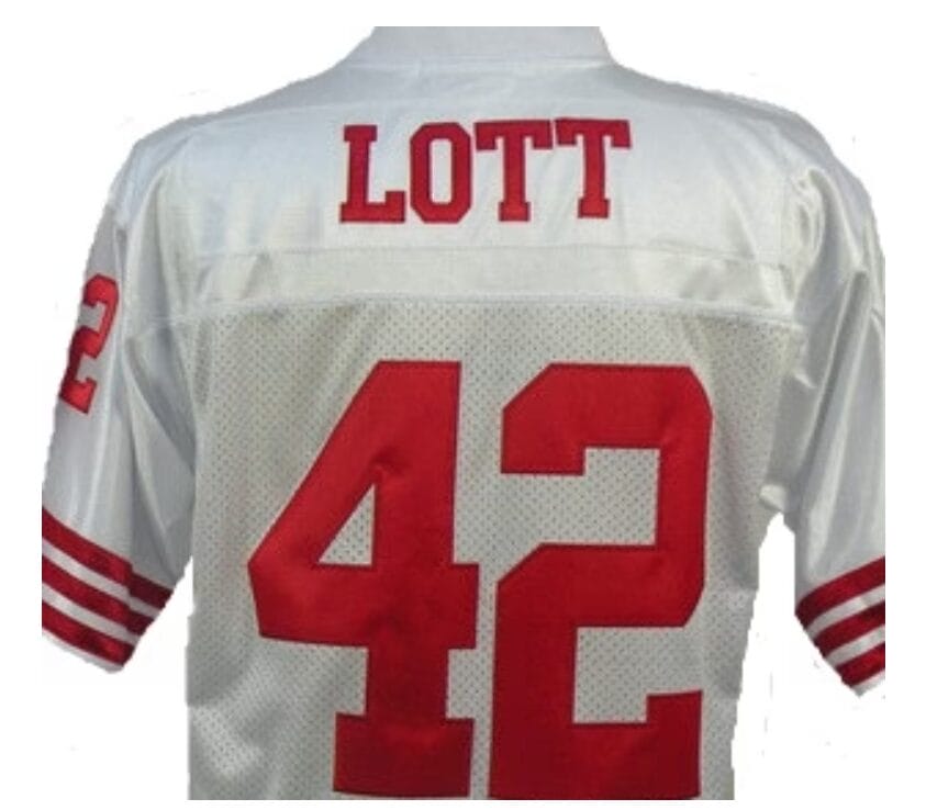 Ronnie Lott Jersey San Francisco 49ers Custom Throwback Football White
