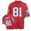 Russ Francis Jersey New England Patriots Custom Throwback Football Red