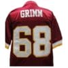 Russ Grimm Jersey Washington Redskins Custom Throwback Football Burgandy