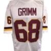 Russ Grimm Jersey Washington Redskins Custom Throwback Football White