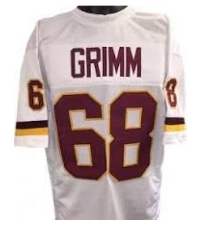 Russ Grimm Jersey Washington Redskins Custom Throwback Football White