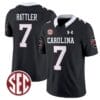 Spencer Rattler Jersey #7 South Carolina Gamecocks Football 1980 Throwback Vapor Limited Black