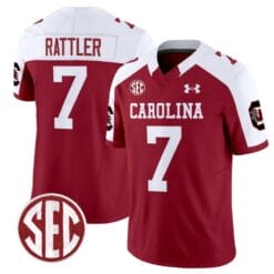 Spencer Rattler Jersey #7 South Carolina Gamecocks Football 1980 Throwback Vapor Limited Garnet Alternate