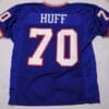 Sam Huff Jersey New York Giants Custom Throwback Football Stripe Blue