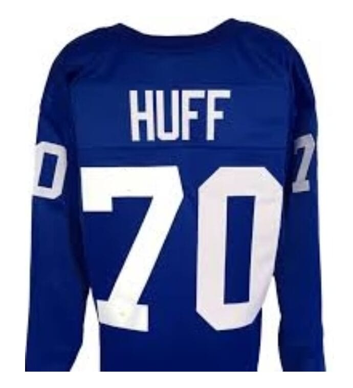 Sam Huff Jersey New York Giants Long Sleeve Vintage Style Custom Throwback Football