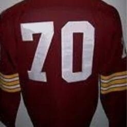 Sam Huff Jersey Vintage Style Washington Redskins Long Sleeve Custom Throwback Football