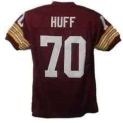 Sam Huff Jersey Washington Redskins Custom Throwback Football Burgandy