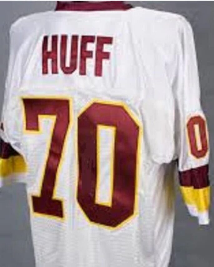 Sam Huff Jersey Washington Redskins Custom Throwback Football White
