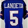 Sean Landeta Jersey New York Giants Custom Throwback Football