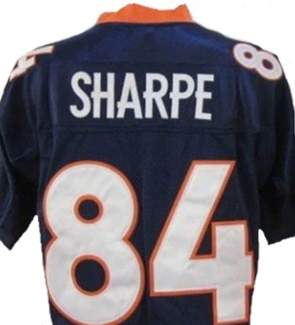 Shannon Sharpe Jersey Denver Broncos Custom Throwback Football Blue