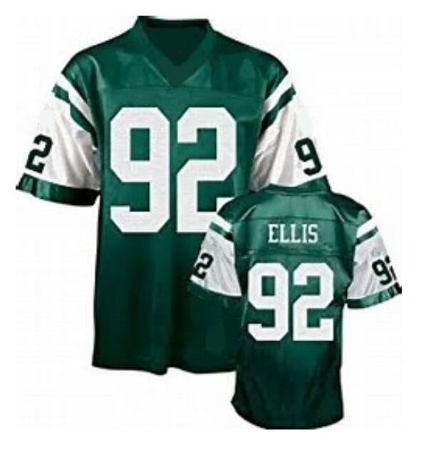 Shaun Ellis Jersey New York Jets Custom Throwback Football