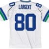 Steve Largent Jersey Seattle Seahawks Custom Throwback Football White