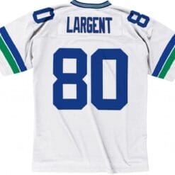 Steve Largent Jersey Seattle Seahawks Custom Throwback Football White