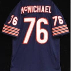Steve McMichael Jersey Chicago Bears Custom Throwback Football Navy