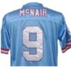 Steve McNair Jersey Tennessee Titans Custom Throwback Football BLue