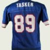 Steve Tasker Jersey Buffalo Bills Custom Throwback Football Blue