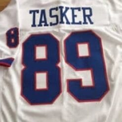 Steve Tasker Jersey Buffalo Bills Custom Throwback Football White
