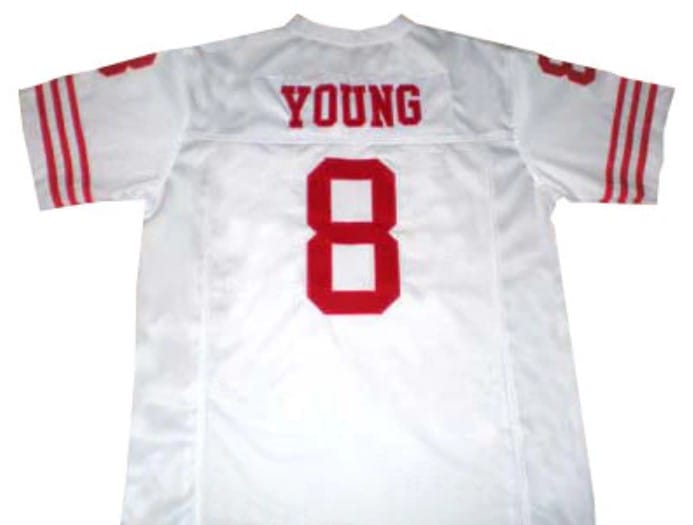 Steve Young Jersey San Francisco 49ers Custom Throwback Football White
