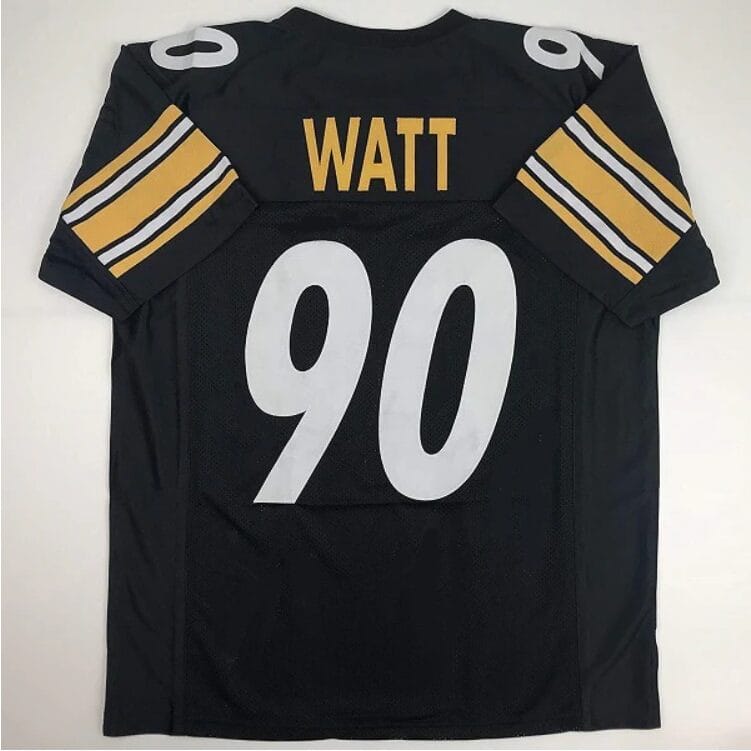 TJ Watt Jersey Pittsburgh Steelers Custom Throwback Football