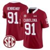 Tonka Hemingway Jersey #91 South Carolina Gamecocks Football 1980 Throwback Vapor Limited SEC Patch Garnet