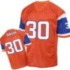 Terrell Davis Jersey Denver Broncos Custom Throwback Football Orange